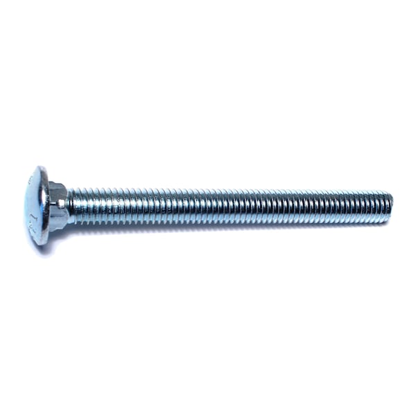Midwest Fastener Carriage Bolt, Square Neck, 14 (Coarse), 4-1/2 in L, Steel, Zinc Plated, 25 PK 01129 - main
